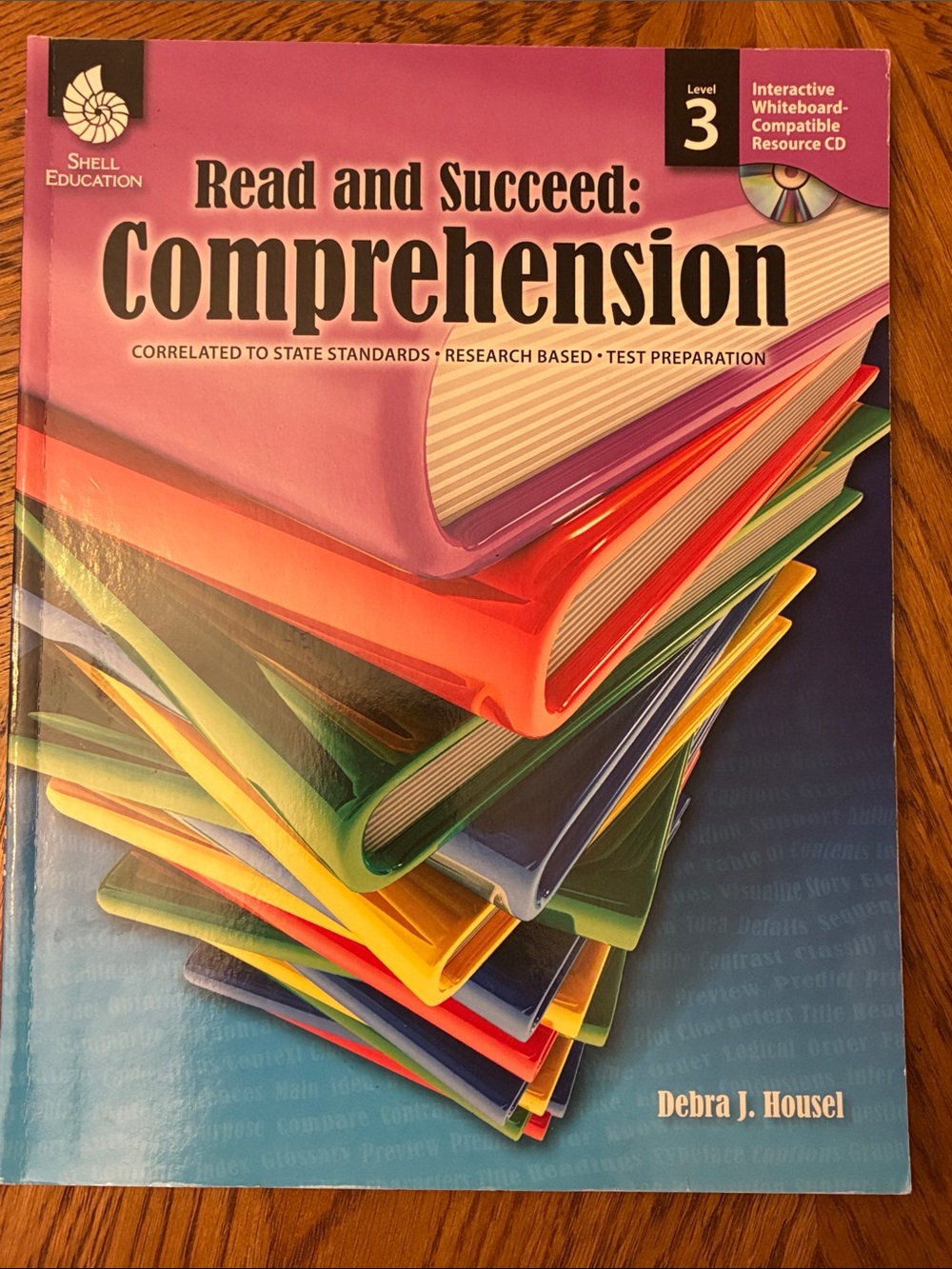 Shell Education "Read and Succeed: Comprehension" Level 3 - Pink & Multicolor